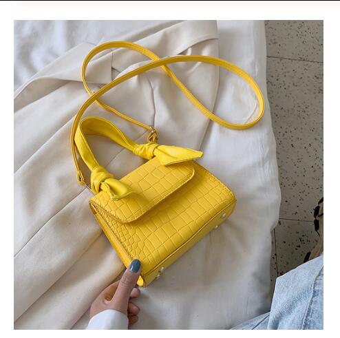 Pattern Leather Crossbody Bags For Women 2021 Fashion Small Solid Colors Shoulder Bag Female Handbags And Purses With Handle New