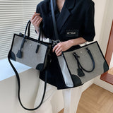 Women Bag Canvas Solid Vintage Tote Bag Crossbody Shoulder Bags Handbag Korean Travel Bag Simple Style School bag Girls bag