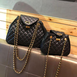 Christmas Gift Luxury Brand Handbag 2020 New Quality PU Leather Women's Designer Handbag Classic Lattice Chain Large Shoulder Messenger bags