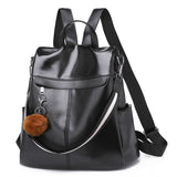New Fashion PU Women Backpack Female School Bags Large Capacity Women's Backpacks High Quality Vintage Teenager Girls Bag