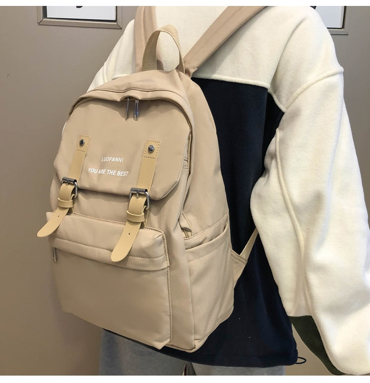 Fashion Backpack Waterproof Women Backpack Nylon Shoulder Bag New Trend Female Bagpack Large School Backpack Teenager Student 924