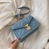 Lattice Square Crossbody bag 2020 Fashion New High quality PU Leather Women's Designer Handbag Lock Chain Shoulder Messenger Bag