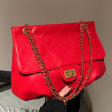 Christmas Gift DORANMI Quality Big Totes Handbag Women Lattice Handbags 2021 Chain Strap Shoulder Bag Luxury Brand Designer Totes Bolsa SB749