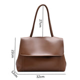 Vvsha Vintage Style Soft PU Leather Tote Bags For Women 2023 New Large Capacity Crossbody Shoulder Bag Casual Totes For Female Shopper