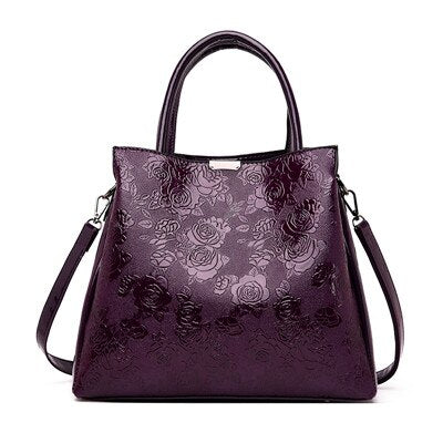 Hot Brand Luxury Handbags Women Bags Designer Rose Print Tote Bag Fashion Crossbody Bags For Women Travel Handbag Bolsa Feminina