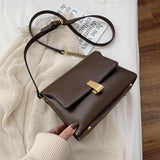 Vintage Square Crossbody bag 2020 Fashion New High quality PU Leather Women's Designer Handbag Lock Shoulder Messenger Bag