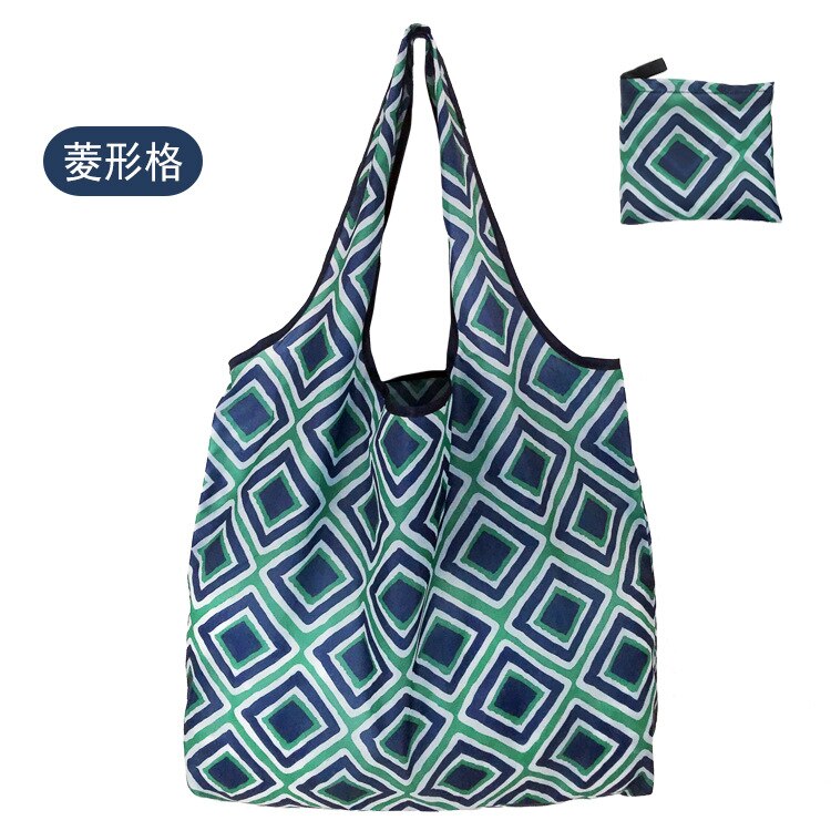 Vvsha Large Size Women Reusable Shopping Bag 190T Cloth Waterproof Polyester Recycle Handbags Advertising Foldable Tote