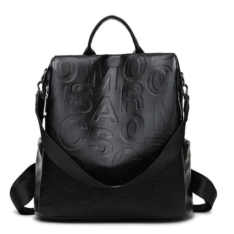 New Fashion Women Anti-Theft Backpack High Quality Leather School Bags Shoulder Bag Sac A Dos Female Travel Backpacks Mochila