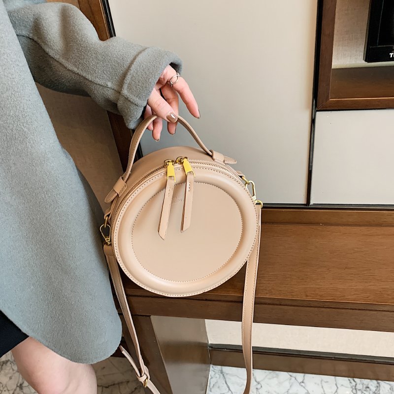 Crossbody Bag For Women Luxury Handbags Women Bags Designer Leather Round Small Shoulder Bag Female Zip Purse