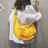 Fashion casual crossbody bags for women canvas Women's shoulder bag Women's handbag Large capacity wild women bag black