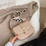 Christmas Gift Simple Small Women's Bag Retro Square Leather Crossbody Bags Trending Pure Color Handbags 2021 Luxury Ladies Wide Shoulder Bags