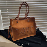 Vintage Large Tote Armpit bag 2021 Winter New High-quality Matte PU Leather Women's Designer Handbag High capacity Shoulder Bag