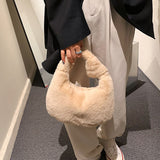 New Velvet Bags For Winter 2021. Carry  Lady's Bag On One Shoulder. Super Feel. Fashion Is Versatile