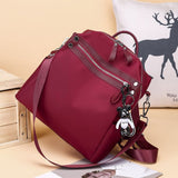 Casual female bag 2020 winter new Oxford comfortable backpack fashion girl travel bag solid color multifunctional school bag