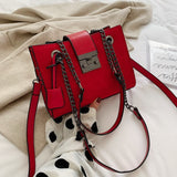 Vvsha Shoulder Bags Matte Solid High Capacity Flap Ladies New PU Letter Chains Fashion Women's Handbags Casual Crossbody Bags
