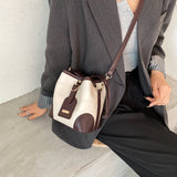 Classic Designer Vintage Small Women Bucket Bags for Handbags Women PU Leather Shoulder Bags Girls Drawstring Cross body Bags