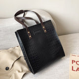 Vintage Womens Hand bags Crocodile Pattern Designers Luxury Shoulder Bags Female Top-handle Bag Fashion PU Leather Handbags Tote
