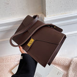 vintage Elegant Female Square Tote bag 2021 Fashion New High quality PU Leather Women's Handbag Travel Shoulder Messenger Bag