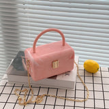 Woven Mini Tote BOX Bag 2021 Summer New High-quality Acrylic Women's Designer Handbag Luxury Brand Shoulder Messenger Bag