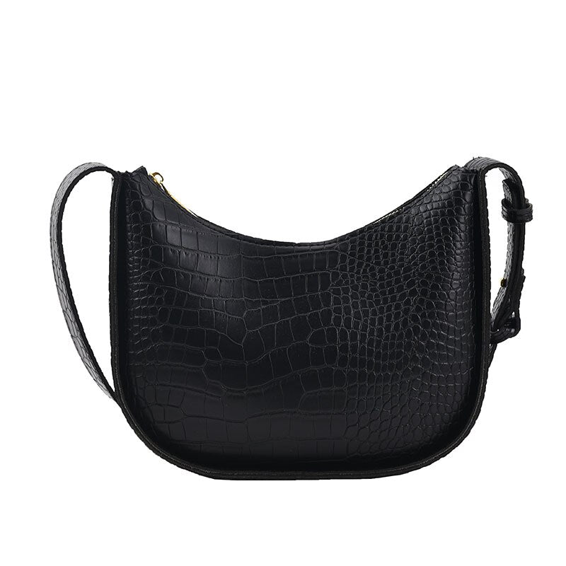 Vvsha Irregular Square Design Shoulder Bags For Women Luxury Branded Handbags Retro Alligator Pattern Underarm Shopper Bag Bolso Mujer
