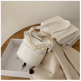 Christmas Gift Bag 2021 New Fashion Handbag Women's Small Bag Leisure Bag Design Pearl One Shoulder Bucket Bag