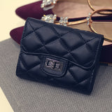 с доставкой Hot Coin Purse Short 3 Folding Small Wallet Women Credit Card Holder Case Lady Leather Case Money Bag Cute Wallet