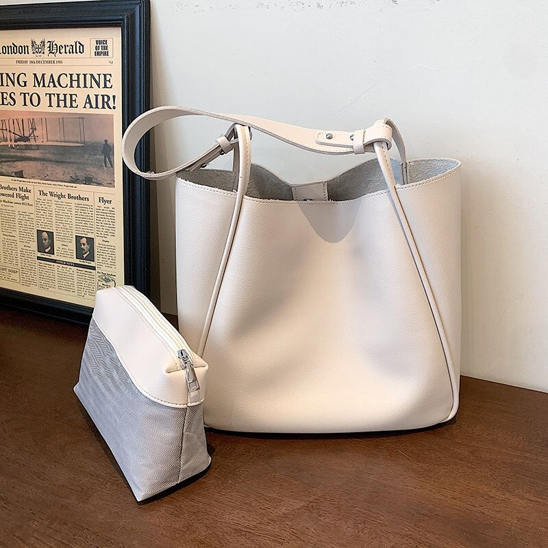 с доставкой Brand Bags 2020 New Style Cross-body Bag Simple One-shoulder Bag Large Capacity Handbag Tote Bag PU Women's Bag