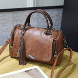 2023 New Arrival Fashion Woman Bag for Ladies Retro PU Leather Bag Female Tassel Zipper Crossbody Bags