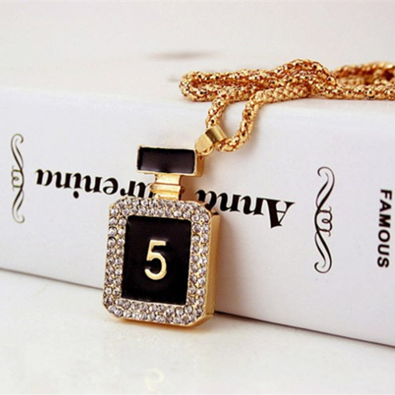 New Perfume Bottles Pendant Necklaces Fashion Necklace Long For Birthday Present Jewelry Wholesale