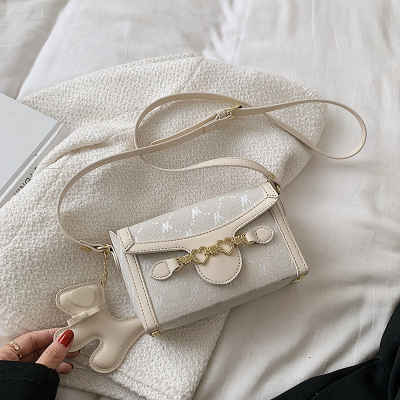 с доставкой Luxury PU Leather Flap Shoulder Crossbody Bags For Women 2021 Letter Decoration Women's Designer Small Handbag