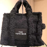 Vvsha Brand Designer Faux Fur Tote Handbags for Women Winter Shopper Ladies Shoulder Bag Plush Female Top Handle Bag New 2022 Luxury
