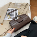 Stone Pattern PU Leather Tote Bags for Women 2021 Branded Small Cross Body Brand Designer Chain Shoulder Bag Luxury Handbags