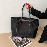 Women Handbags large Capacity chains Shoulder Bags for Female Travel Casual Nylon big Totes Lady Elegant Hand Bag bolsa Zipper