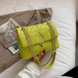 Kiwi Green 2021 Fashion Shoulder Bag Women Leather Pu Quilted Bag Female Luxury Handbags Women Bags Designer Sac A Main Femme