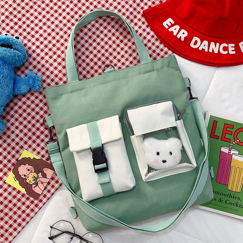 Christmas Gift Hot Canvas Handbags Women Shoulder Bags Large Capacity Folding Handbag Tote Shopping Bag Book Bags for Girls шопер сумка женская