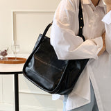 с доставкой Women 2021 Winter Branded Trendy Alta capacidade   Shoulder Handbag Totes Leather Women's Luxury Designer Handbag