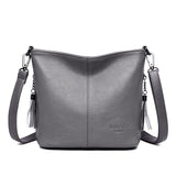 Vvsha High Quality Leather Handbag Casual Crossbody Bags For Women 2022 Ladies Luxury Designer Tote Bag Black Shoulder Bag Sac A Main