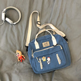 Back to College DCIMOR Lovely Multifunctional Backpack Teenage Girl Ring buckle Portable Travel Bag Female Small Schoolbag Badge Women Backpacks