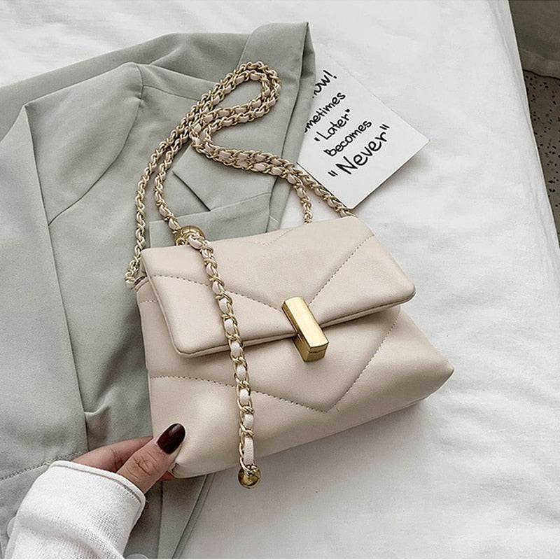 Christmas Gift Luxury Handbags Designer Chains Crossbody Bags For Women Fashion Diamond Lattice Shoulder Bags Soft Women Messenger Bags Totes