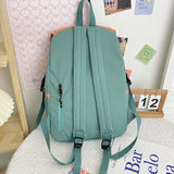 Cute Preppy Style School Bag High Quality Nylon School Girl Backpack Women Causal Patchwork Bag Fashion Backpack for Men Bag