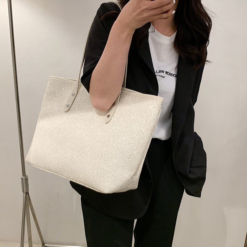 High Quality Women Canvas Handbags Large Capacity Ladies Big Shoulder Bag Designer Female Travel Tote Bags Casual Messenger Bag