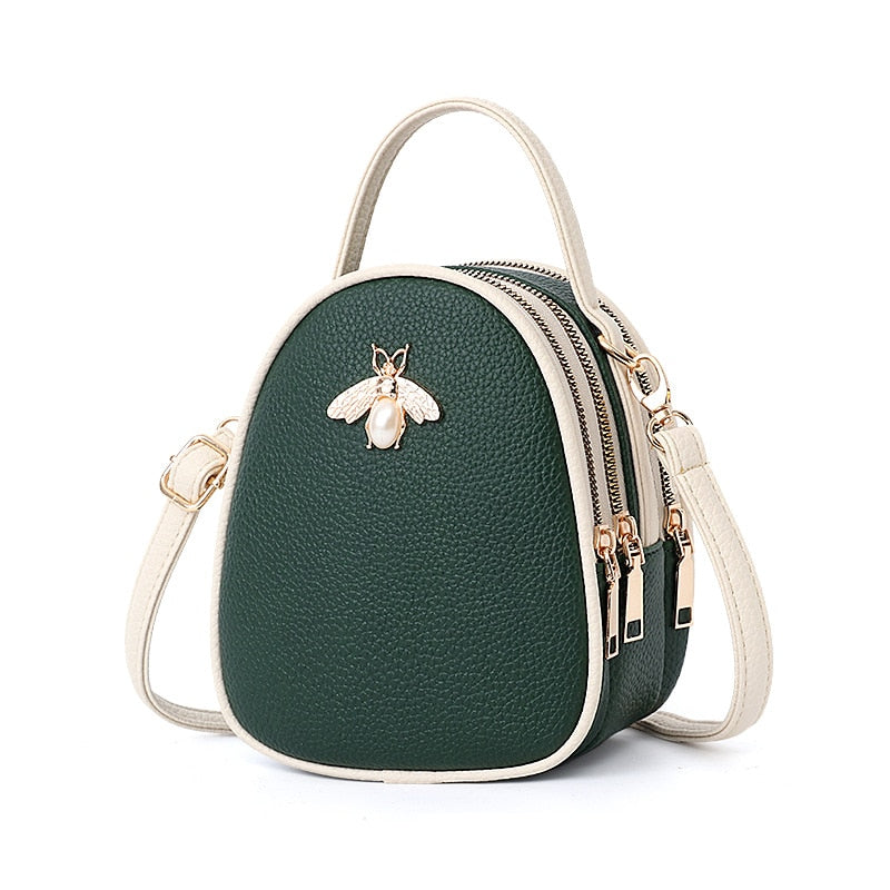 BEE STRIP ACCENT Monogram Fashion Backpack > Shoulder Bags