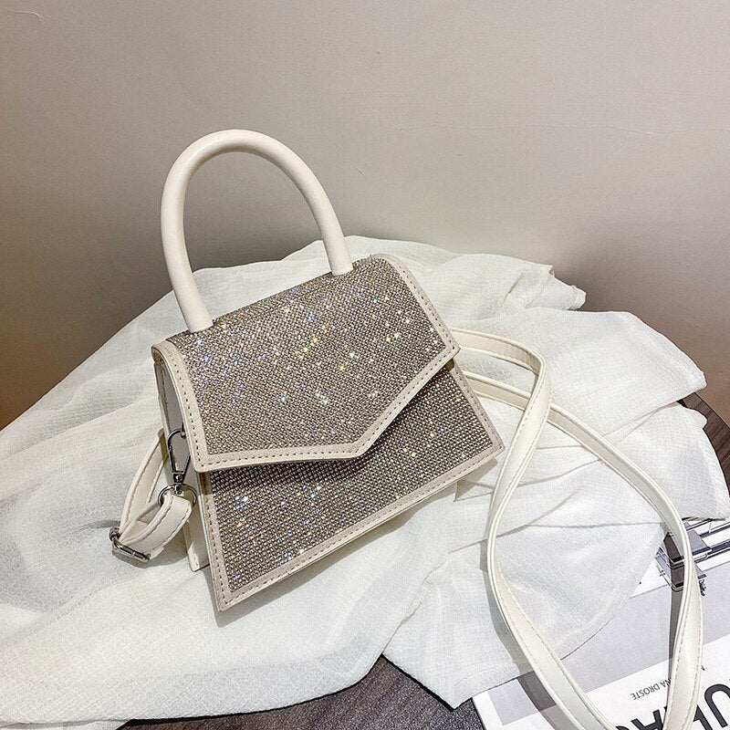 Christmas Gift Diamond Square Tote bag 2021 Spring New High-quality PU Leather Women's Designer Handbag Travel Shoulder Messenger Bag Purses