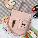 Christmas Gift Kawaii Cartoon Tote Bag Canvas Handbag Shopping Bag Super Cool Handbags Shoulder Bags for Girl Book Bags Bolsa Feminina Mochila