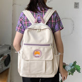 DCIMOR Cartoon circle Waterproof Nylon Women Backpack Female Zipper Schoolbag for teenage girls Lovely Daily leisure Mochilas