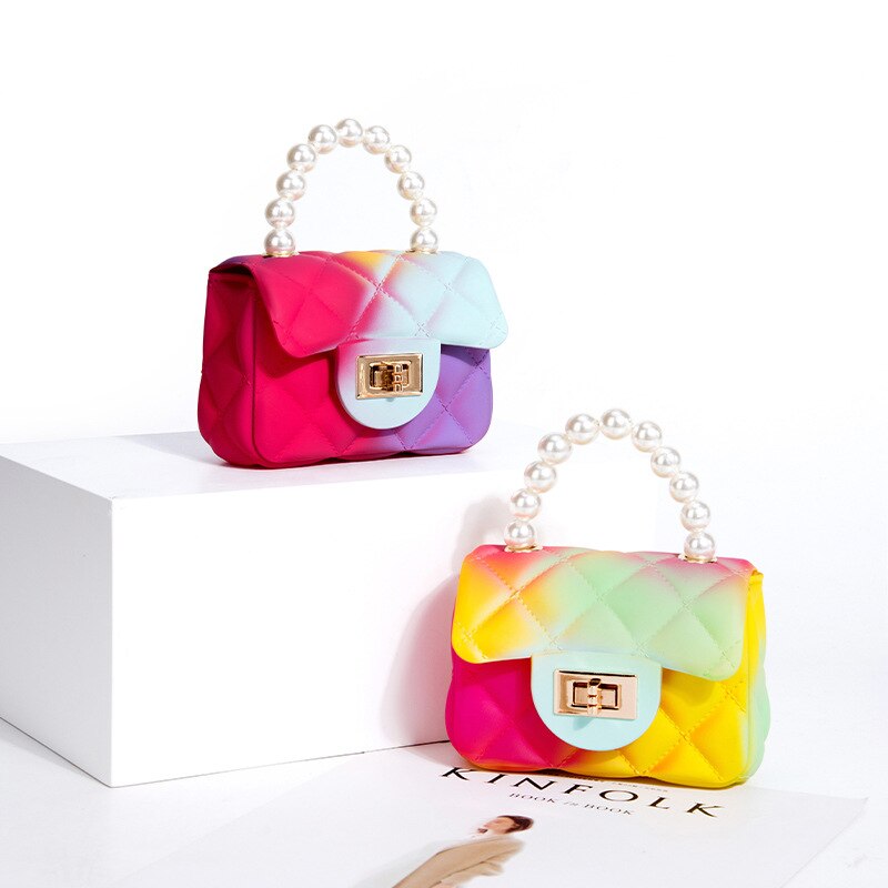 Crossbody Bags For Women 2021 Summer Colorful Jelly Bag Small Fashion Hand Bags Chain Square Handbag Mini Shoulder Messenger Bag