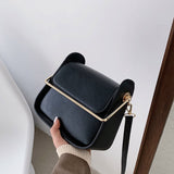 Vvsha Small PU Messenger Shoulder Bags For Women Pure Color Exquisite Handbags Female 5 Colors Luxury Designer Top-Handle Bags