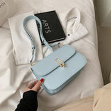 Christmas Gift с доставкой Solid Color PU Leather Small Underarm Crossbody Bags 2021 Women Brand Luxury Fashion Shoulder Handbags and Purses