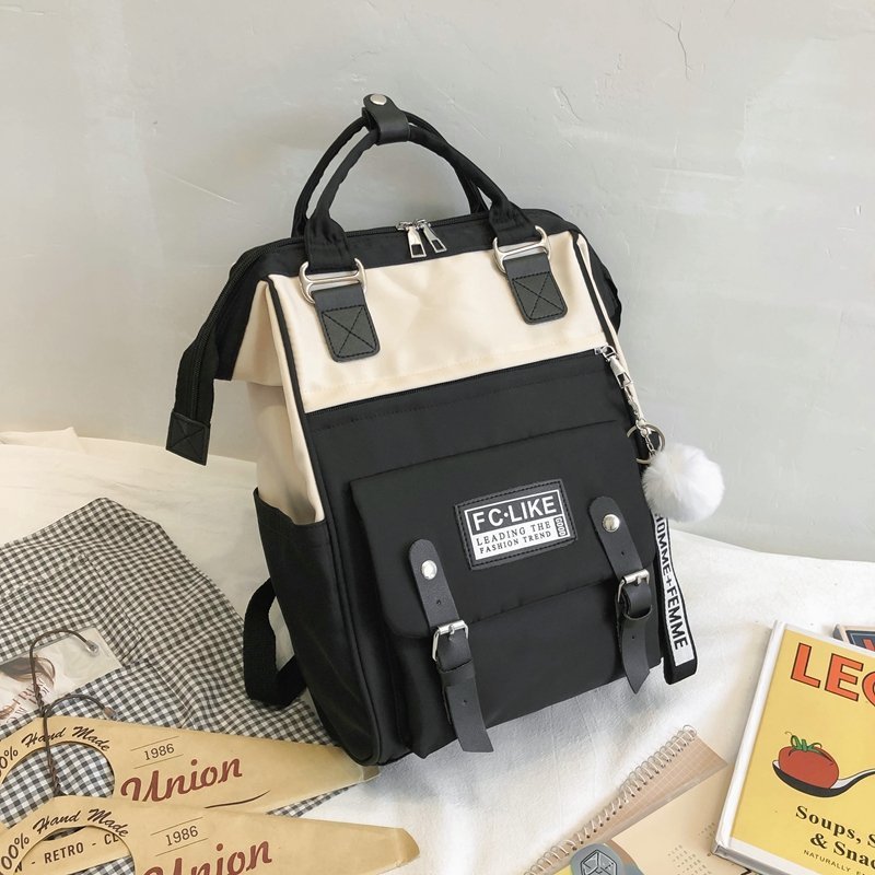 Vvsha Backpacks for School Teenagers Girls Cute Ring Bag Designer Travel Laptop Backpack Women Notebook Back Pack Patchwork Bagpack