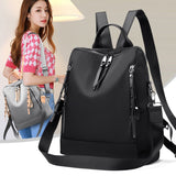 2022 new double shoulder bag women's nylon water proof Oxford cloth leisure travel outdoor women's backpack student school bag